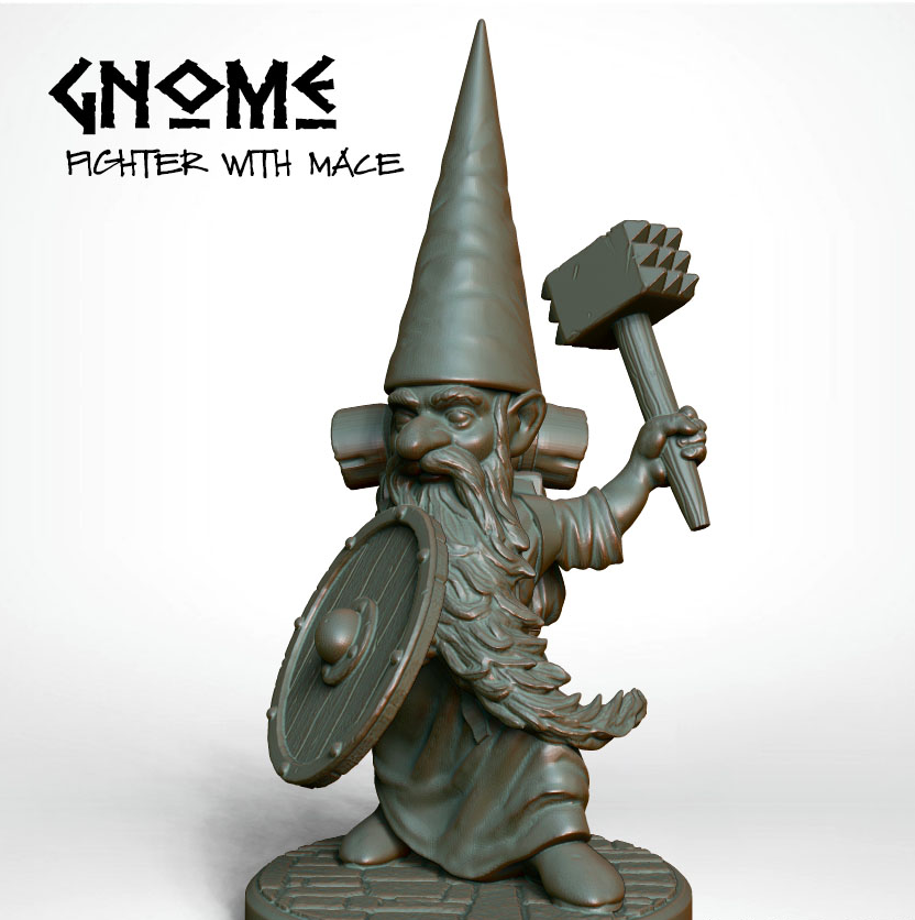Image,Gnome - Fighter with Mace