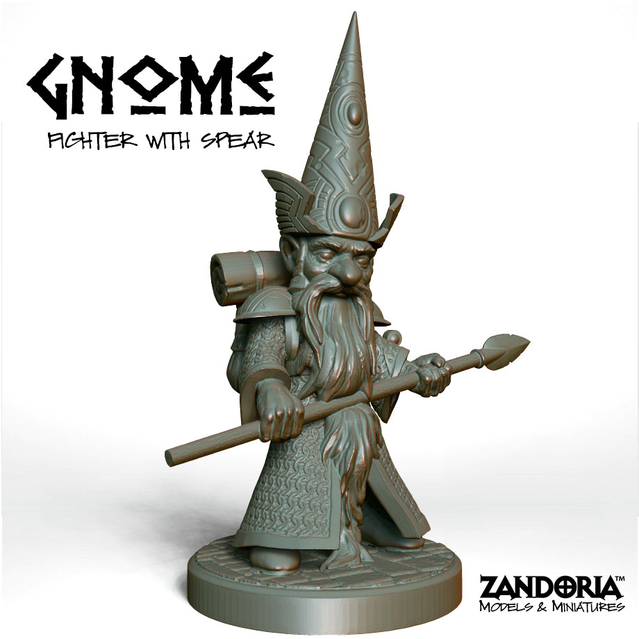 Image,Gnome - Fighter with Spear