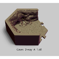 Puzzle Lock,Caves,Cave - 2 Way - Type A-1
