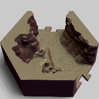 Puzzle Lock,Caves,Cave - 2 Way - Type B-1
