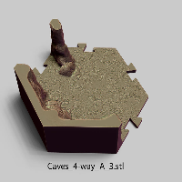 Puzzle Lock,Caves,Cave - 4 Way - Type A3