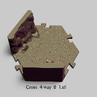 Puzzle Lock,Caves,Cave - 4 Way - Type B1