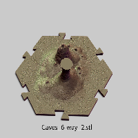 Puzzle Lock,Caves,Cave - 6 Way - Type 2