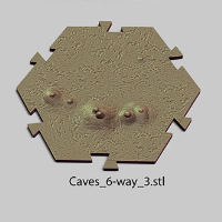 Puzzle Lock,Caves,Cave - 6 Way - Type 3