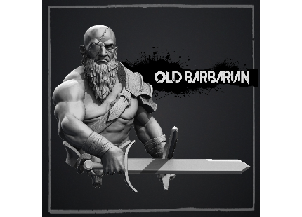 Fantasy Busts,Heros,Old Barbarian