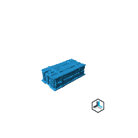 Hex Tiles,1 Hex,Crates - Closed - 2-2 (No Base)
