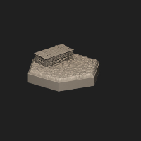 Hex Tiles,1 Hex,Crates - Closed - 2-3 (Base Attached)