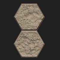 Hex Tiles,2 Hexs,Hex 2-5