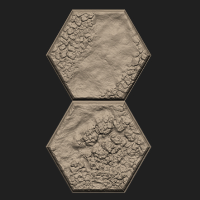 Hex Tiles,2 Hexs,Hex 2-6