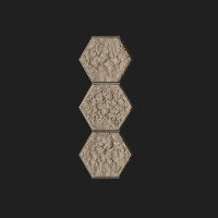 Hex Tiles,3 Hexs,Hex 3-4