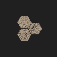 Hex Tiles,3 Hexs,Hex 3-8