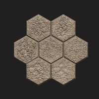 Hex Tiles,7 Hexs,Hex 7-2
