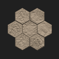 Hex Tiles,7 Hexs,Hex 7-3