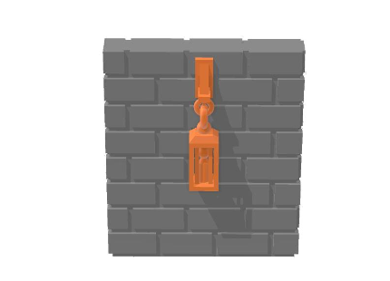 Connectors,Brick Walls,Removable Brick Wall with Lamp