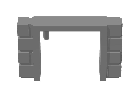 Connectors,Removable Pieces,Removable Brick Wall Door Frame - Top