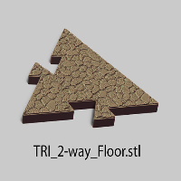 Puzzle Lock,Dungeon Triangles,Tri 2 Way - Floor