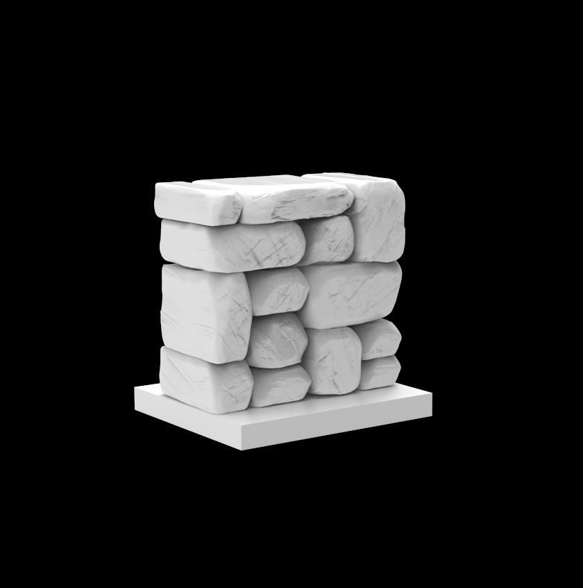 Image,Short Low Rock Wall - 41mm high