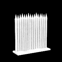 Anuke,Decoration Pack,Tall Pointy Fencing Panel - 85mm high