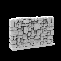 Anuke,Decoration Pack,Detailed Rock Wall - 80mm high