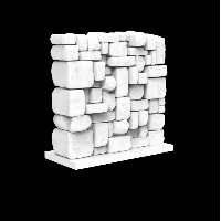 Anuke,Decoration Pack,Middle Rock Wall - 80mm high