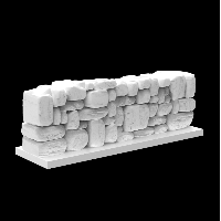 Anuke,Decoration Pack,Low Rock Wall - 42mm high