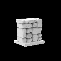 Anuke,Decoration Pack,Short Low Rock Wall - 41mm high